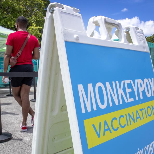 Centre de vaccination contre la variole du singe à Miami, aux Etats-Unis, en août 2022. [EPA/Keystone - Cristobal Herrera-Ulashkevich]