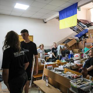 Les aides envers l'Ukraine diminuent. [KEYSTONE - EPA/Leszek Szymanski POLAND OUT]