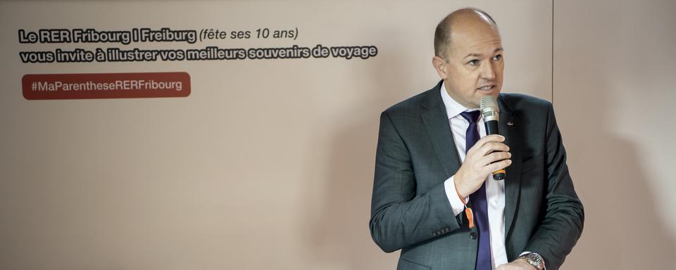 Serge Collaud, directeur général des Transports fribourgeois. [Keystone - Jean-Christophe Bott]