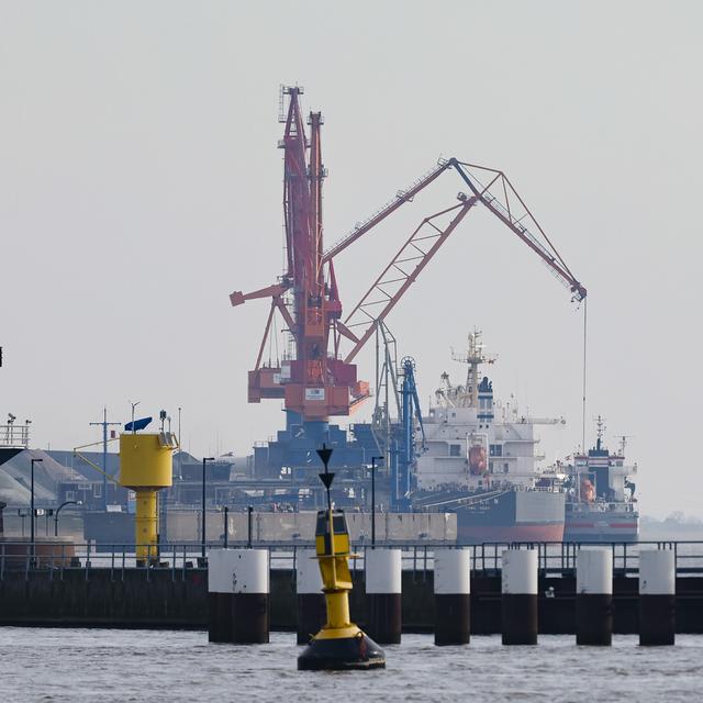 Terminal pour méthaniers à Brunsbüttel en Allemagne. [Keystone - Frank Molter]