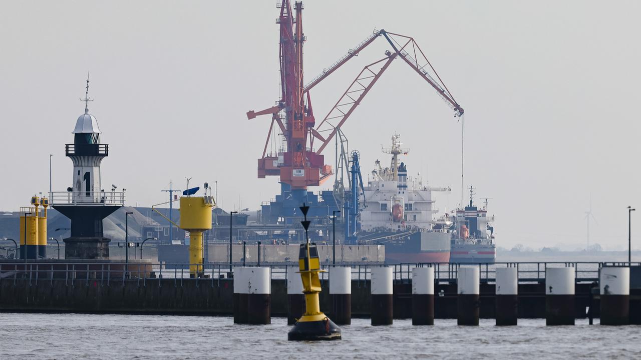 Terminal pour méthaniers à Brunsbüttel en Allemagne. [Keystone - Frank Molter]