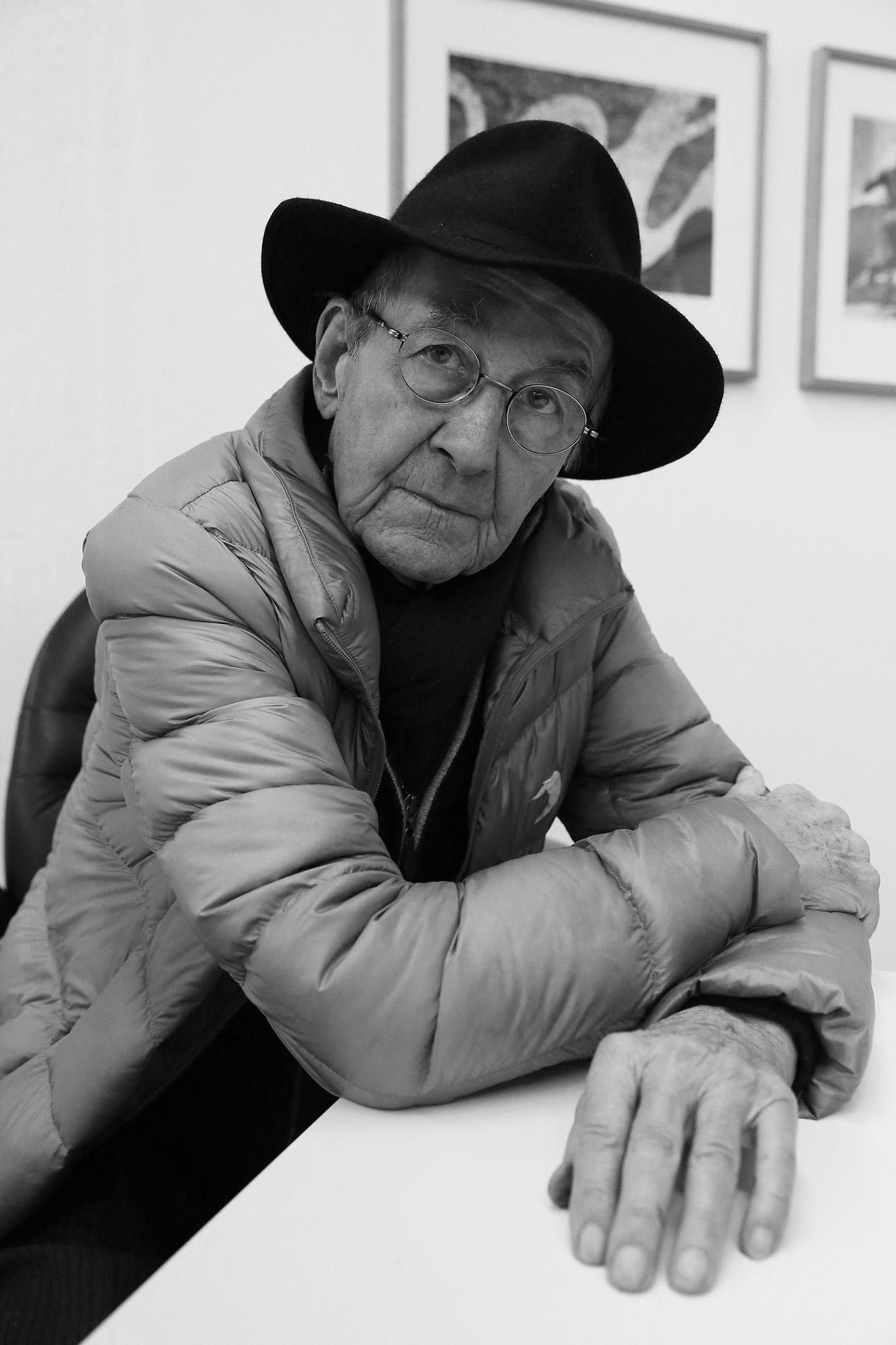 Portrait de René Burri, photographe suisse. [AFP - Michel Lunardelli]
