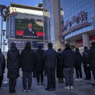 Le mémorial de Jiang Zemin en Chine. [Keystone - AP Photo/Andy Wong]
