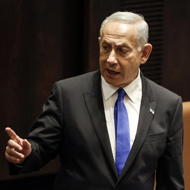 Le Premier ministre israélien Benyamin Netanyahou. [Pool Photo via AP/Keystone - Amir Cohen]