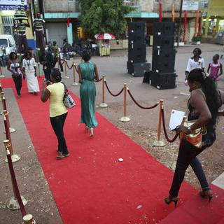Le tapis rouge du Festival panafricain du cinéma et de la télévision de Ouagadougou en 2013. [EPA/Keystone - Nic Bothma]