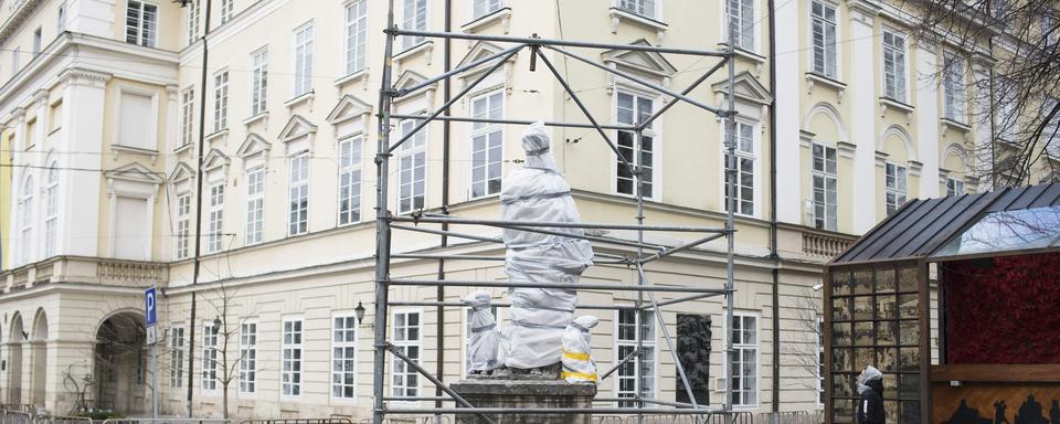 En Ukraine, le patrimoine historique est aussi menacé par la guerre. [HANS LUCAS VIA AFP - FIORA GARENZI]