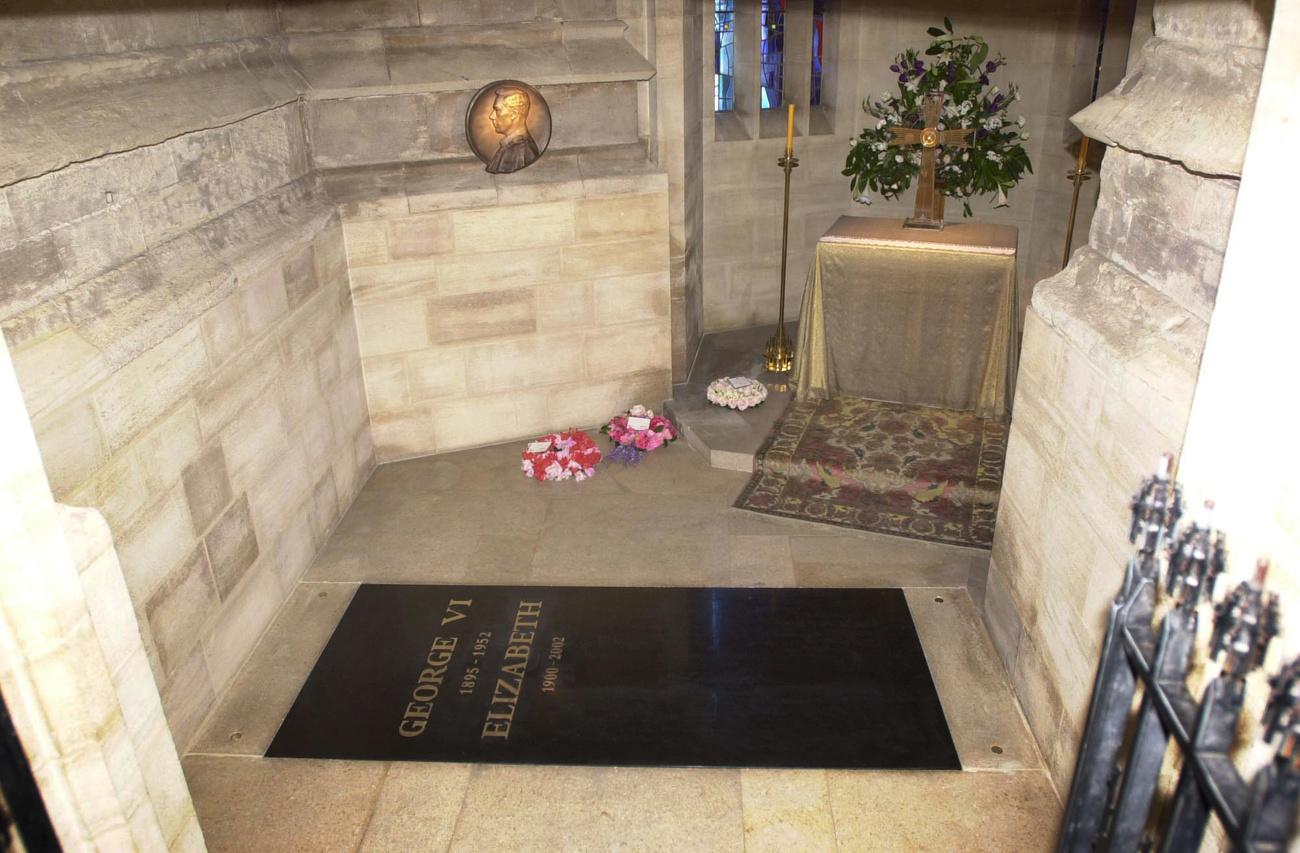 Le Mémorial George VI, situé dans la chapelle Saint-Georges au château de Windsor. [Keystone/AP - Tim Ockenden]