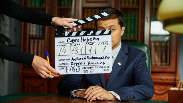 Volodymyr Zelensky, acteur dans la série "Le serviteur du peuple". [Studio Kvartal 95]