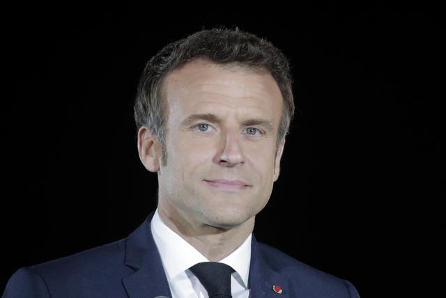 Le président français Emmanuel Macron. [Keystone - AP Photo/Lewis Joly]