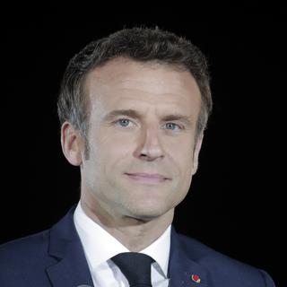 Le président français Emmanuel Macron. [Keystone - AP Photo/Lewis Joly]
