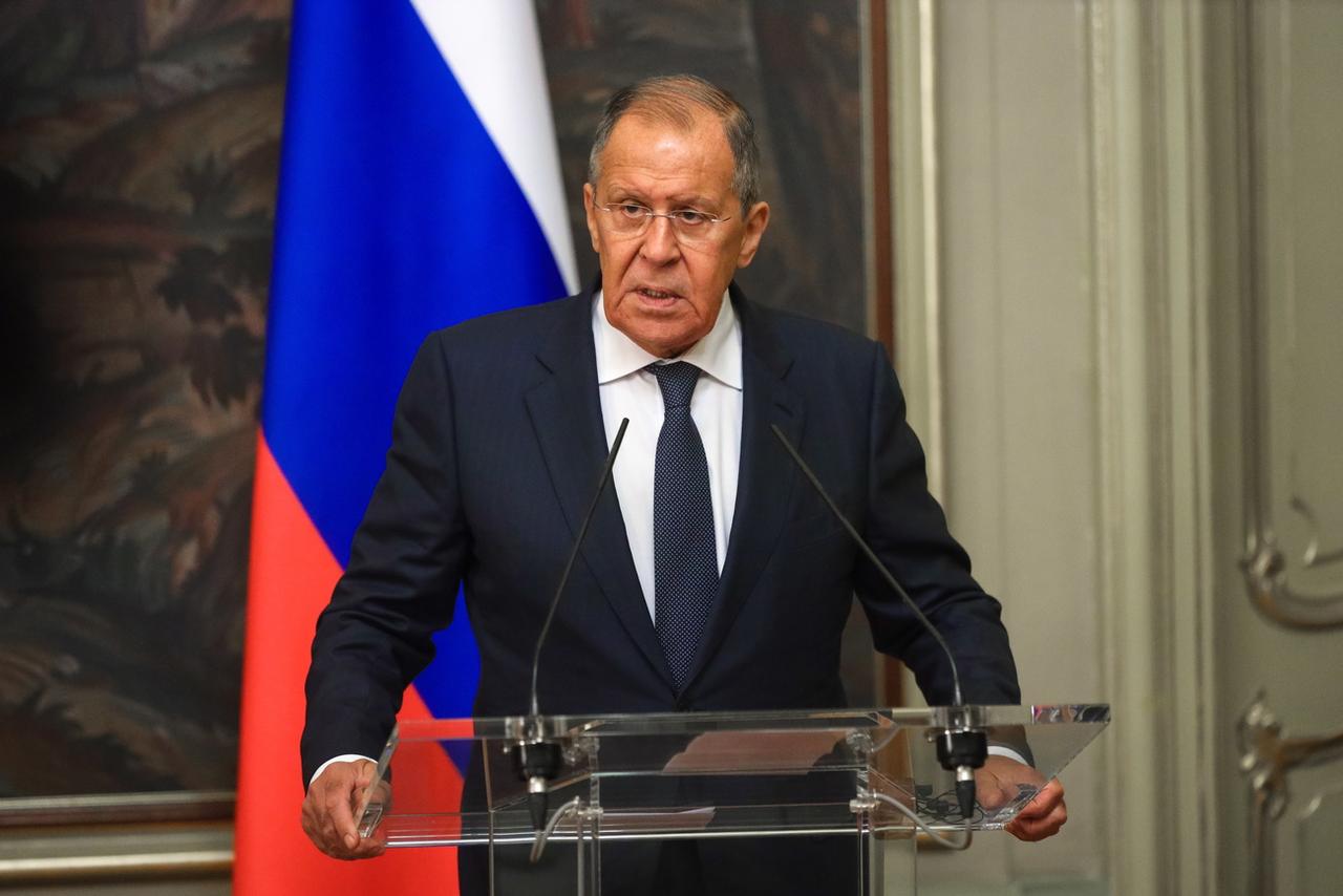 Le ministre russe des Affaires étrangères Sergueï Lavrov. [Keystone - EPA/Russian Foreign Affairs Ministry]