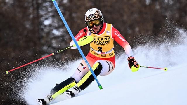 Wendy Holdener peut légitimement viser la victoire en slalom à Sestrières. [Marco BERTORELLO]