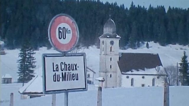 La Chaux-du-Milieu en 1969. [RTS]