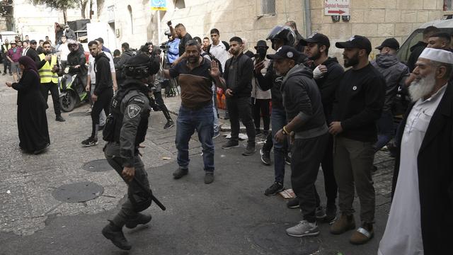 Des violences à Jérusalem ont fait plus d'une vingtaine de blessés. [AP - Mahmoud Illean]