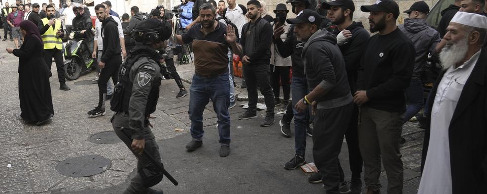 Des violences à Jérusalem ont fait plus d'une vingtaine de blessés. [AP - Mahmoud Illean]