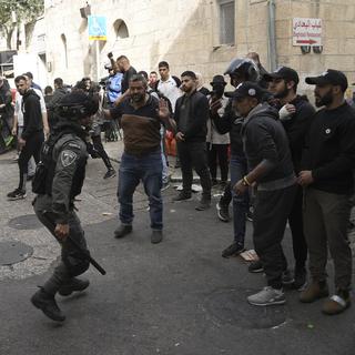 Des violences à Jérusalem ont fait plus d'une vingtaine de blessés. [AP - Mahmoud Illean]