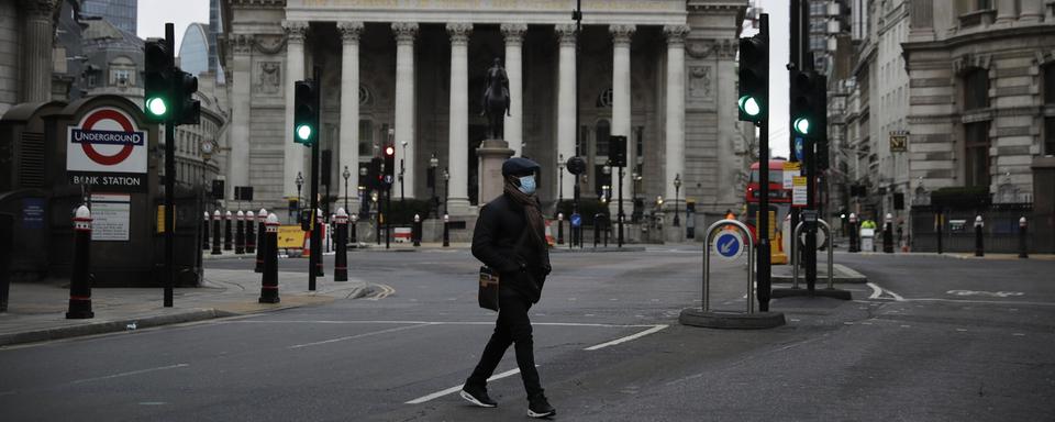 La pandémie a vidé la City londonnienne de ses employés. [AP/Keystone - Matt Dunham]