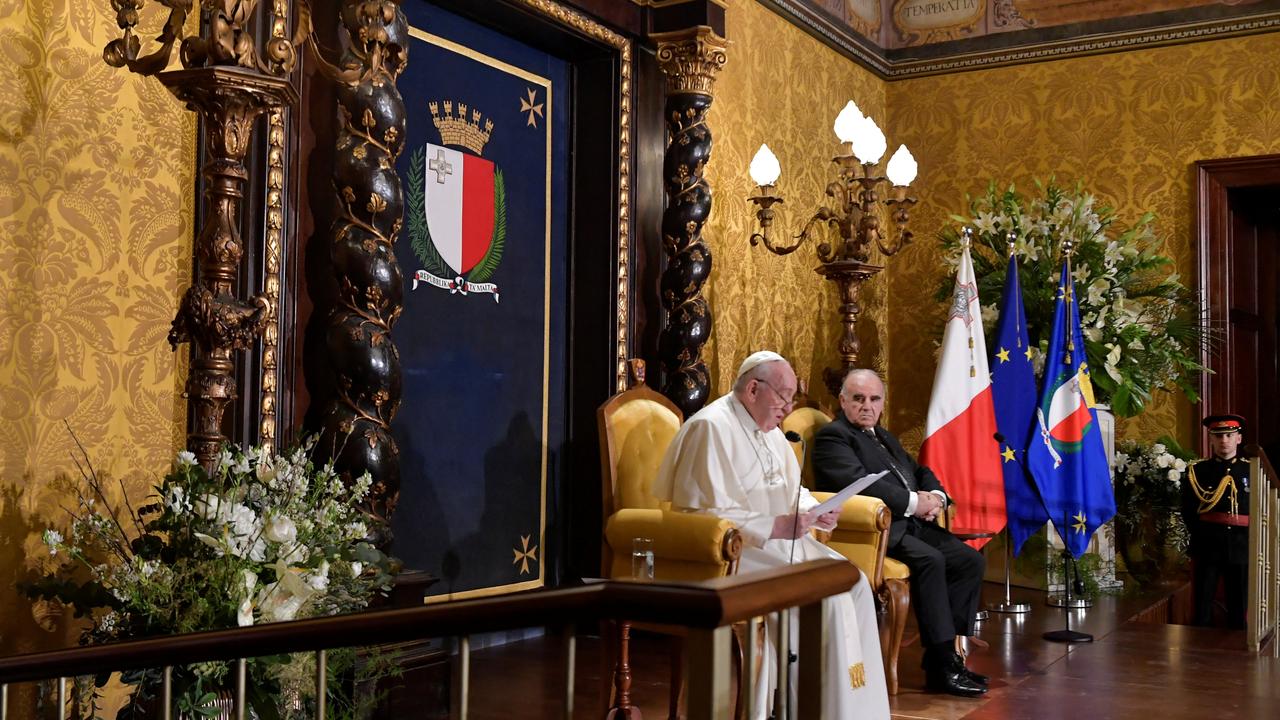En visite à Malte, le pape François a critiqué pour la première fois implicitement Vladimir Poutine. [reuters - Vatican]