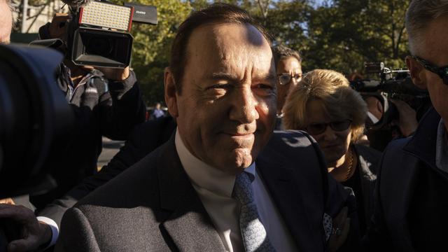 L'acteur Kevin Spacey à son arrivée au Tribunal civil de New York. [Keystone - Yuki Iwamura]