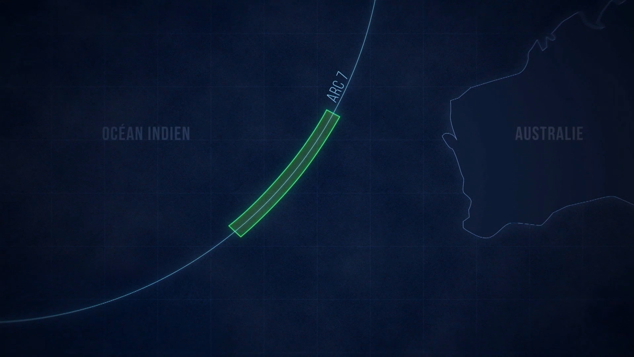 La zone déterminée par Inmarsat, au large de l'Australie. [RTS]