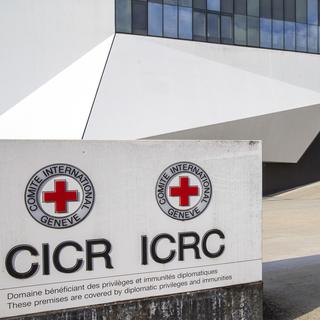 Le centre logistique du Comite International de la Croix-Rouge (CICR) à Satigny, près de Genève. [Keystone - Salvatore Di Nolfi]