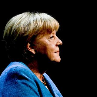 L'ancienne chancelière allemande Angela Merkel. [Keystone/EPA - Filip Singer]