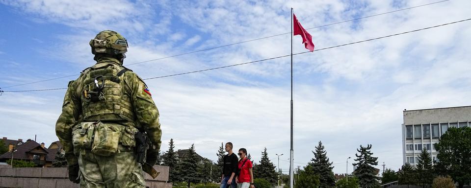 Un soldat russe. [Keystone - AP Photo]