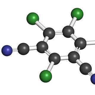 La molécule du pesticide chlorothalonil. [Depositphotos - Wirestock]