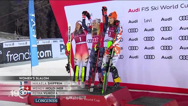 Wendy Holdener prend la 2ème place du slalom de Levi, derrière l'intouchable Mikaela Schiffrin