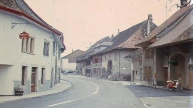 Le village de Cheyres en 1971. [RTS]