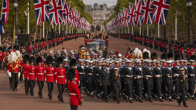 La cérémonie des funérailles de la reine Elizabeth II. [AP/Keystone - Vadim Ghirda]