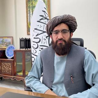 Abdel Qahar Balkhi, porte-parole du ministère afghan des Affaires étrangères. [RTS - Raphaël Grand]
