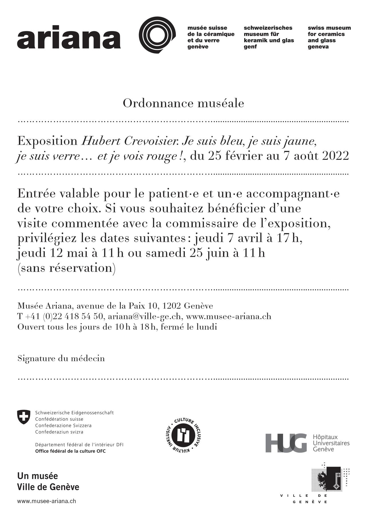 Une ordonnance muséale pour le Musée de l'Ariana [RTS - Pauline Rappaz]