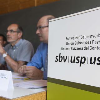 L'Union Suisse des paysans appelle les autorités fédérales à agir. [Keystone - Thomas Delley]