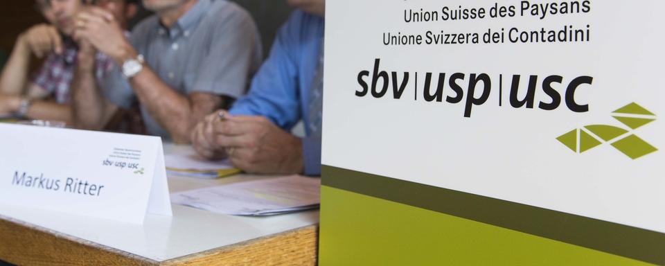 L'Union Suisse des paysans appelle les autorités fédérales à agir. [Keystone - Thomas Delley]