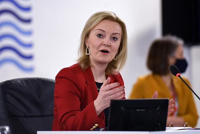 La cheffe de la diplomatie britannique Liz Truss. [AFP - Olivier Douliery]