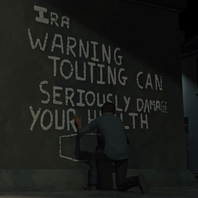 Graffiti de l'IRA: "Attention: la délation peut nuire gravement à votre santé"