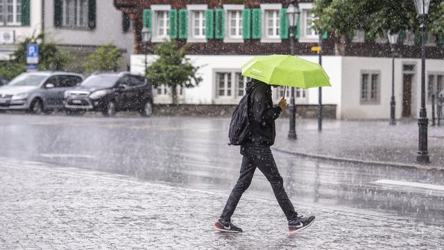 En plus du Valais et du Tessin, les orages ont également touché le canton de Nidwald, le 5 juin 2022. [Keystone - Urs Flueeler]