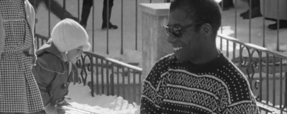 James Baldwin à Loèche-les-Bains en 1962. [RTS]