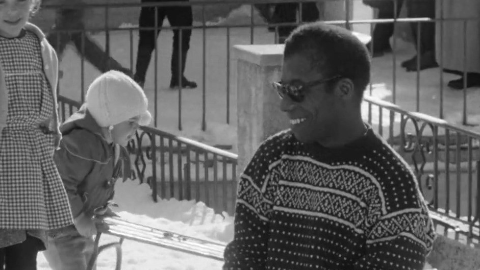 James Baldwin à Loèche-les-Bains en 1962. [RTS]