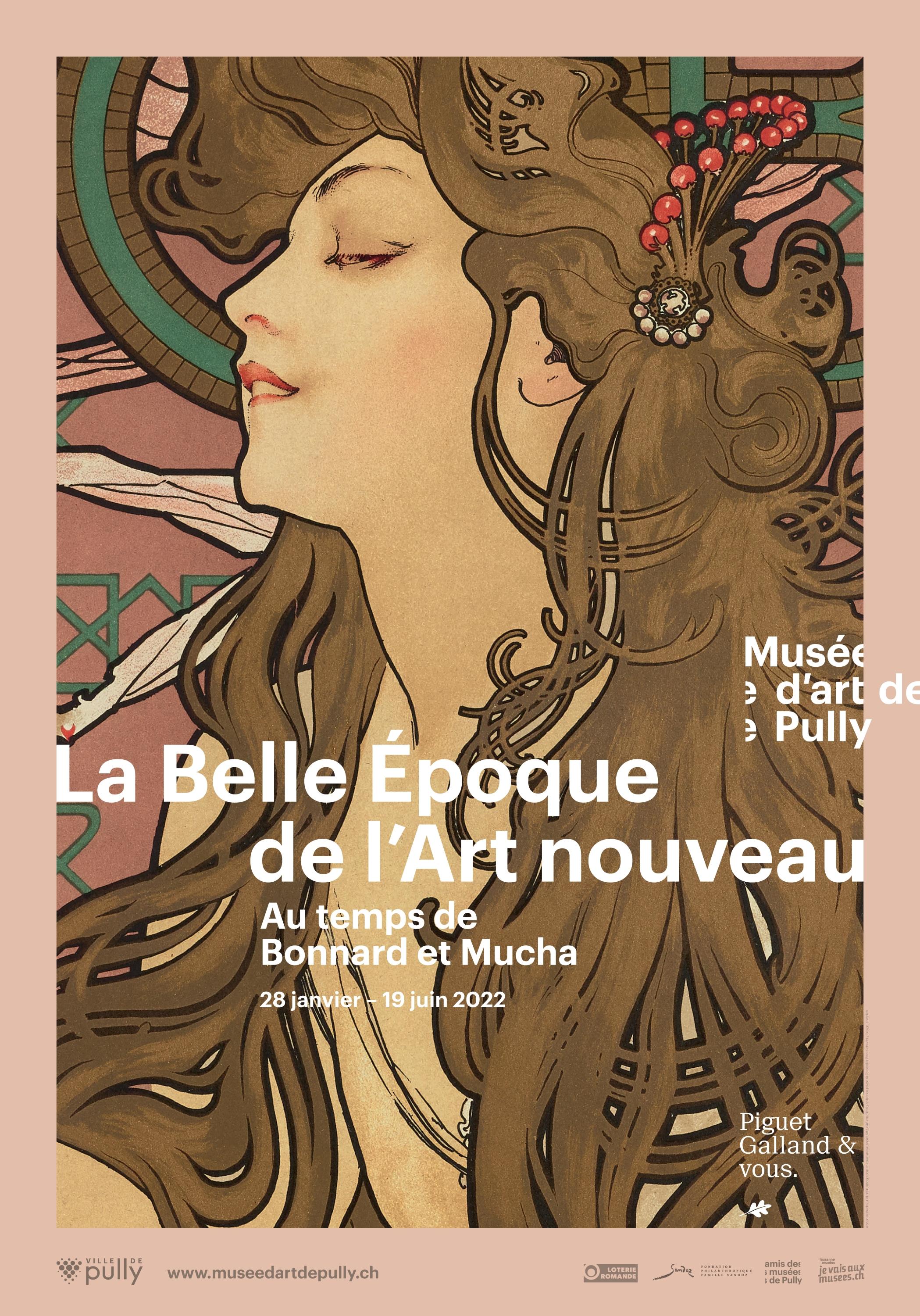 Affiche de l'exposition "La Belle Epoque de l'Art nouveau" au Musée d'art de Pully. [Musée d'art de Pully - Enzed]