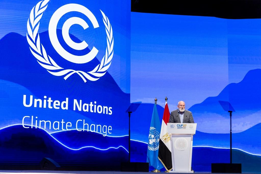 L'Union européenne a averti qu'elle préfère "plutôt pas d'accord qu'un mauvais accord" dans les négociations sur le climat, selon le vice-président de la Commission Frans Timmermans. [AFP - Dominika Zarzycka]