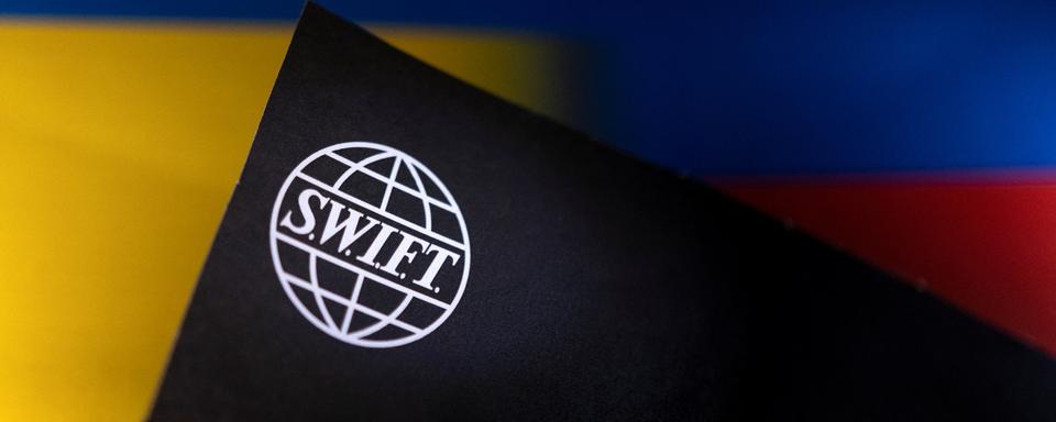 Le logo de la plateforme interbancaire Swift. [Reuters - Dado Ruvic]