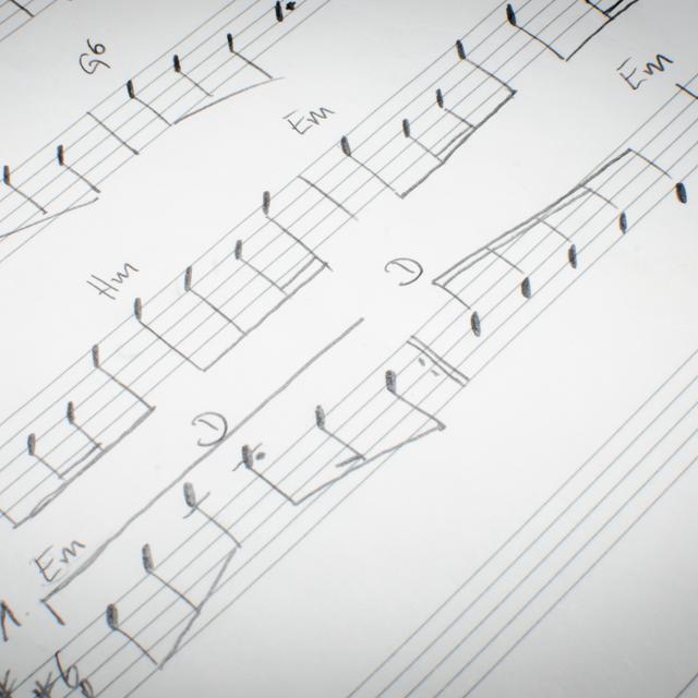 Partition manuscrite musique. [Depositphotos - grafxart]