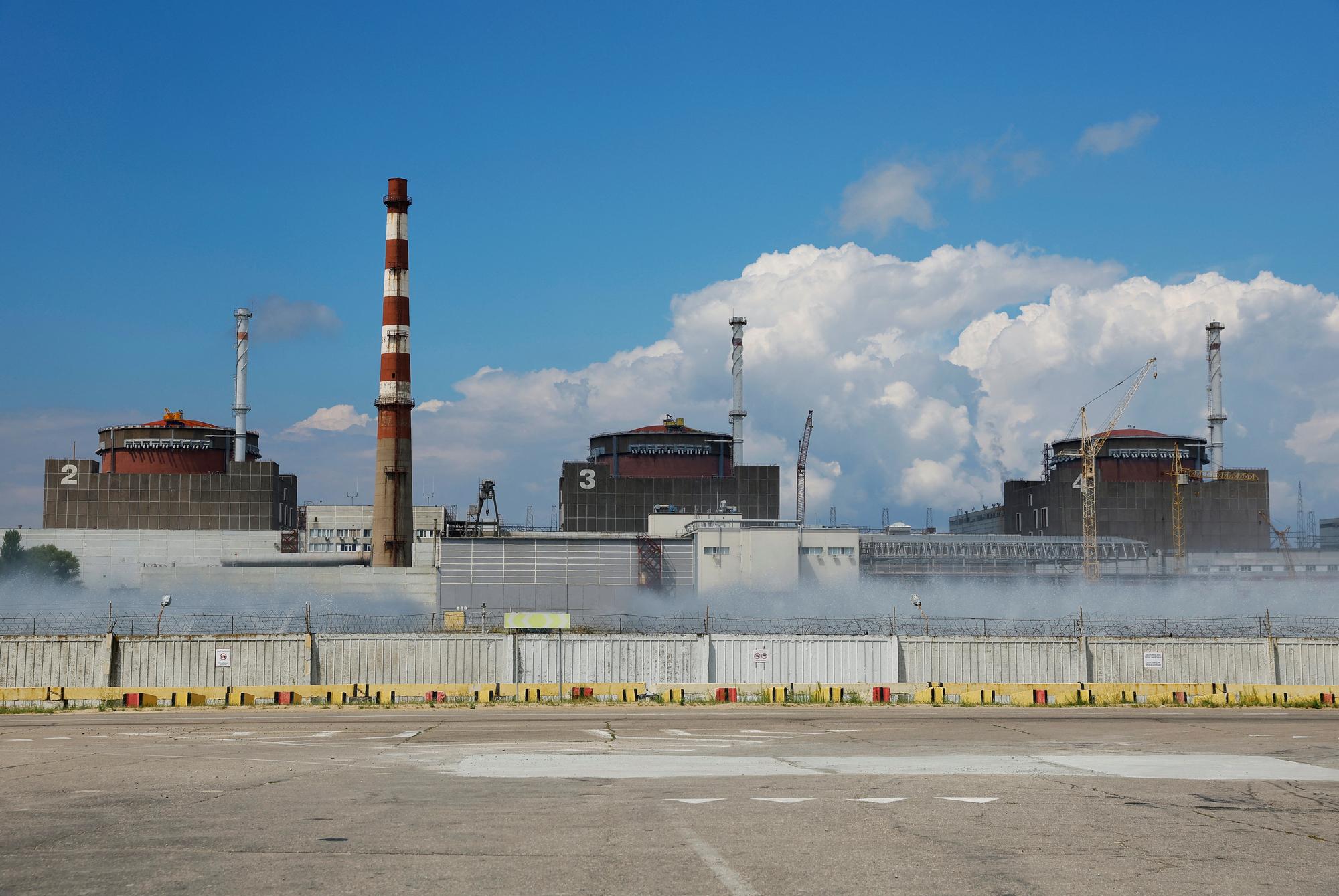 La centrale nucléaire de Zaporijjia le 4 août 2022. [Reuters - Alexander Ermochenko]