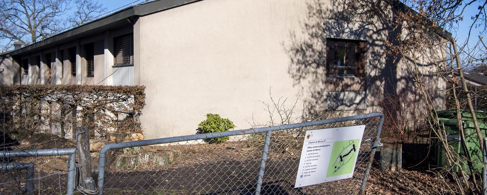 Le foyer de Mancy, à Collonge-Bellerive, dans le canton de Genève, photographié en février 2022. L'institution est au coeur d'un vaste scandale au bout du lac, depuis que des cas de maltraitance d'enfants autistes ont été dénoncés dans les médias. [KEYSTONE - Martial Trezzini]