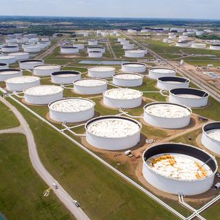 Un centre de stockage de pétrole dans l'Oklahoma, aux Etats-Unis. [Reuters - Drone Base]