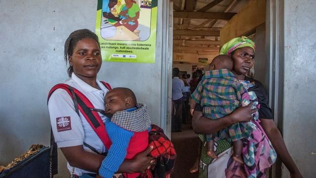 Centre de vaccination contre la malaria à Lilongwe, au Malawi, en avril 2019. [AFP - Amos Gumulira]