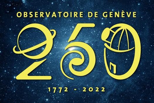 Le logo des 250 ans de l'Observatoire de Genève. [UNIGE - Département d'Astronomie]