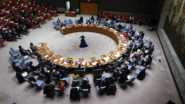 Le Conseil de sécurité de l'ONU. [Keystone - EPA/Jason Szenes]